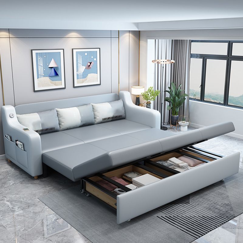 31" Wide Scandinavian Sofa Bed Detachable Mattress Sleeper Sofa