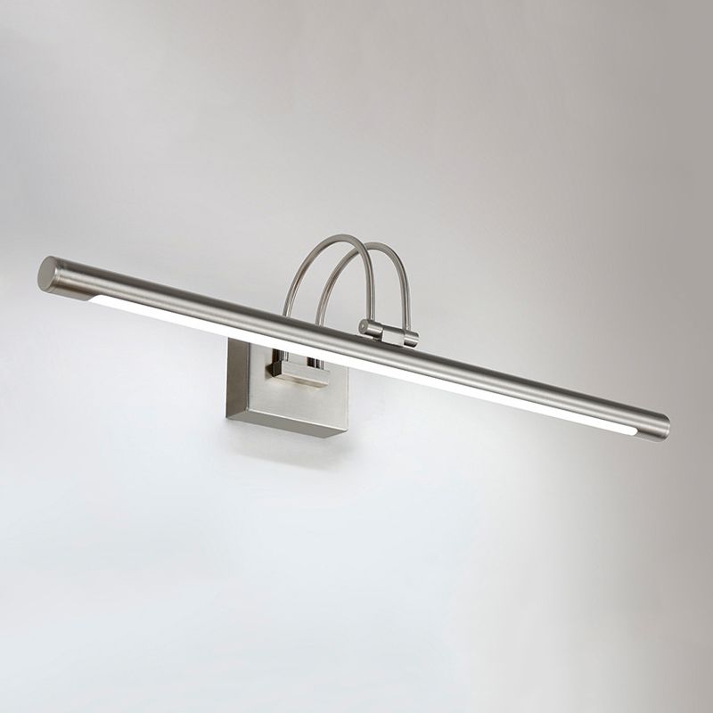 Metal lineare a forma di parete sconce moderno stile singolo specchio a parete luce montata