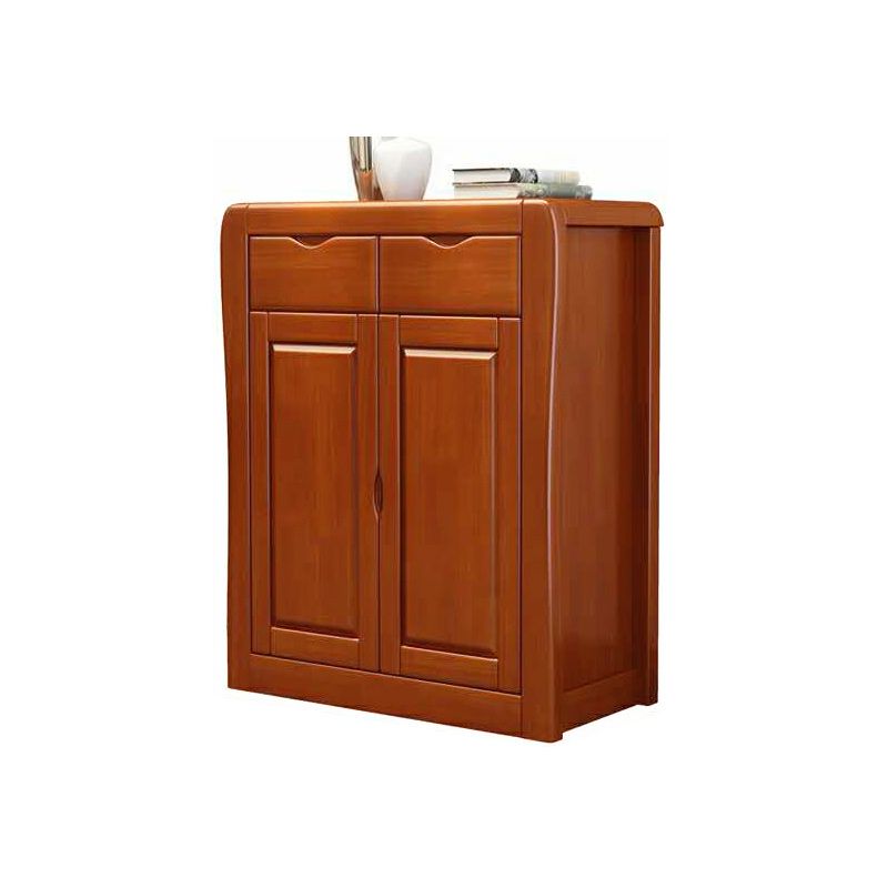Mid-Century Modern Accent Cabinet with Doors and Drawers Cabinet