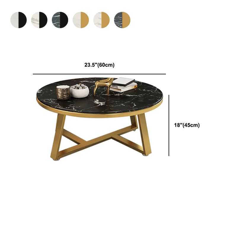Modern Minimalist Coffee Table Round Coffee Table for Living Room
