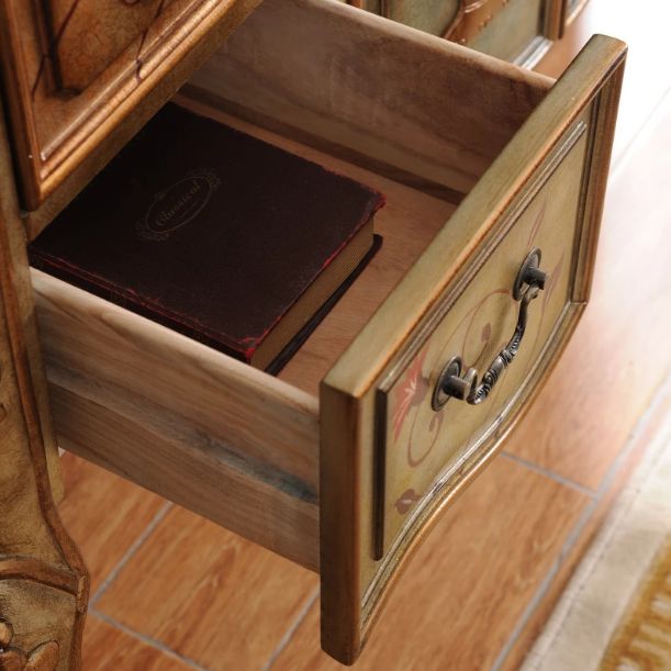 Victoria Wood End Table Free Form Sofa Console Table for Hall