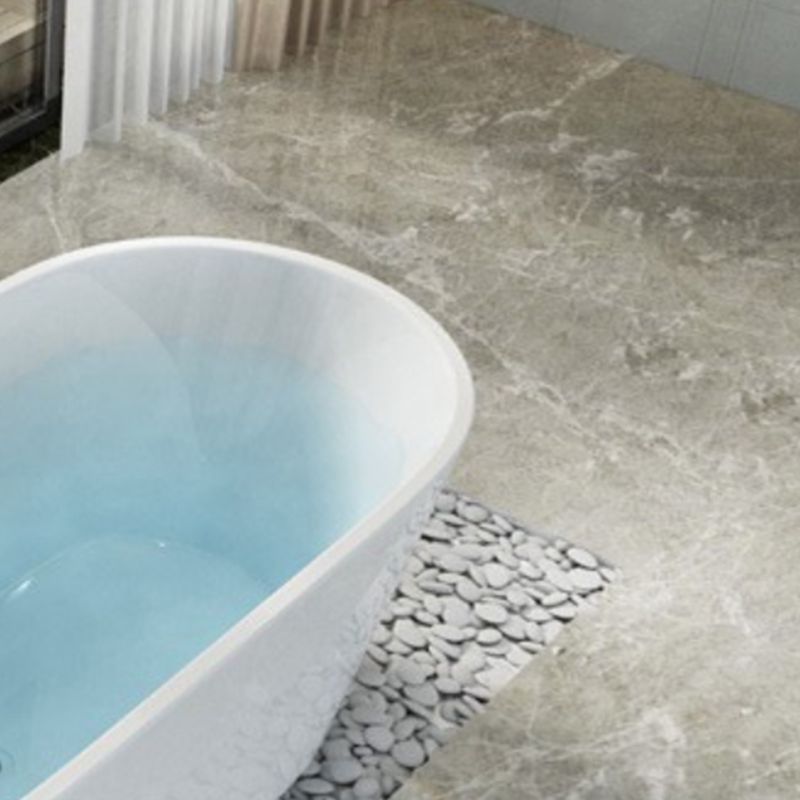 Soaking Bathtub Antique Finish Back to Wall Acrylic Bath Tub