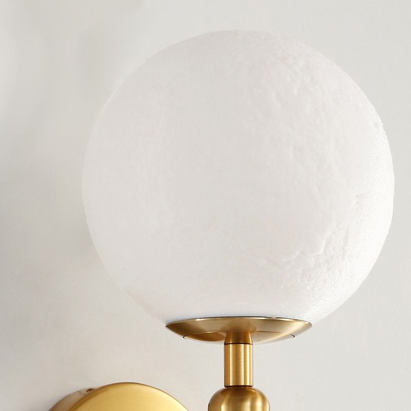 Contemporary 1 Head Wall Light Glass Shade Wall Sconce for Living Room