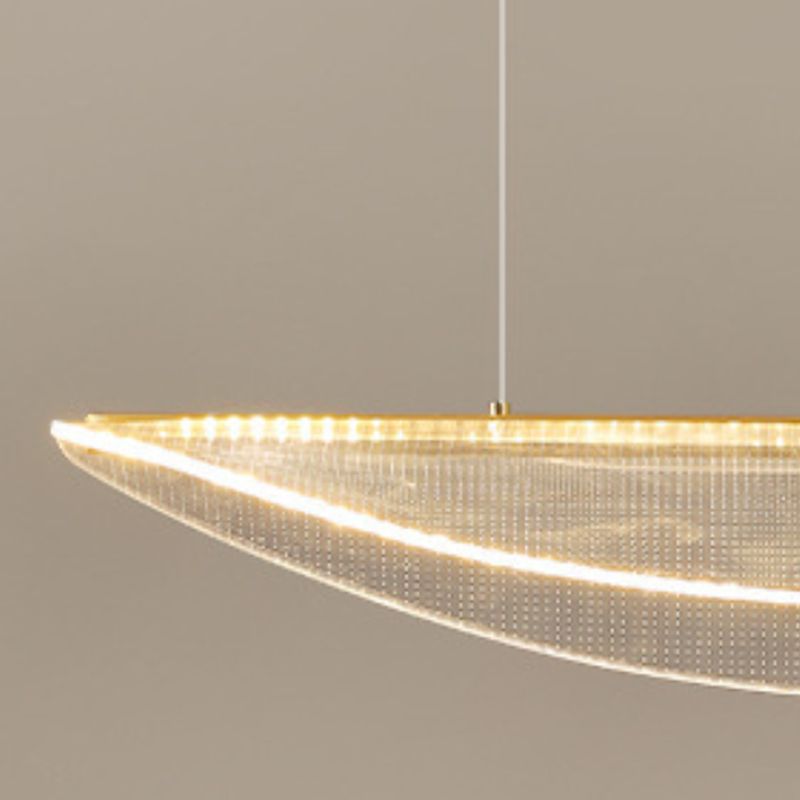 Clear Acrylic LED Pendant Ceiling Modernism Unique Kitchen Island Lighting