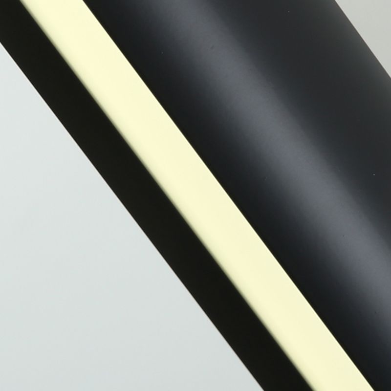 Modern Minimalist Linear Island Pendant Lights Metal 1 Light Chandelier Lighting