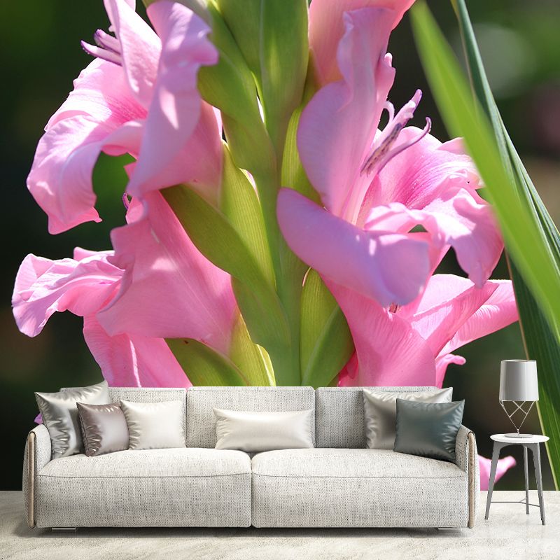 Romantic Gladiolus Murals Wallpaper Modern Wall Covering Decorative girls Room Mural