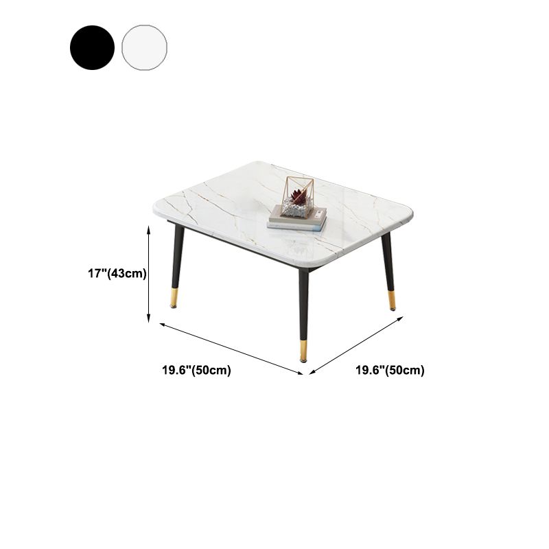 Four Legs Coffee Table Modern Minimalist Coffee Table for Living Room