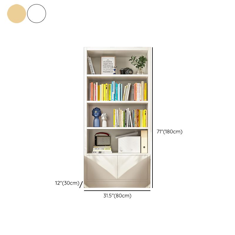 Closed Back Standard Bookcase Scandinavian Engineered Wood Bookshelf