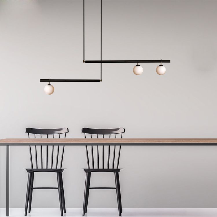 Globe Island Lighting Modern Lighting Chandelier Glass 3 Light Island Pendant Lights