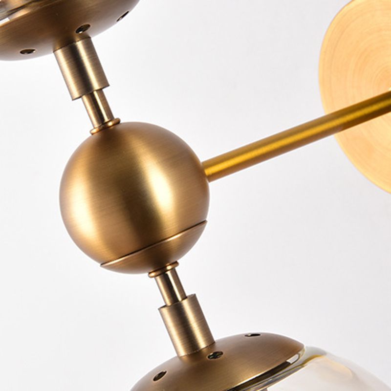 Spherical Wall Sconce Lights Nordic Retro Style Glass Sconces for Bedroom