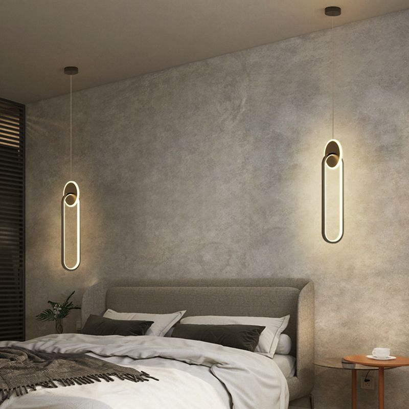 Luminaire pendentif linéaire noir