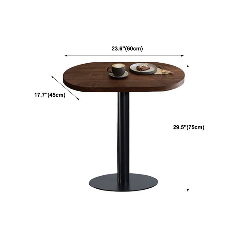 Scandinavian Pedestal Coffee Table Wood Scoring Coffee Table Set for Living Room