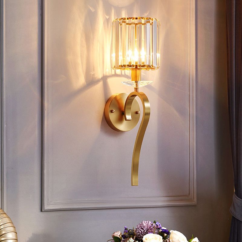 Unique Shape Wall Mount Light Fixture Modern Wall Mounted Lighting in Gold Fixture