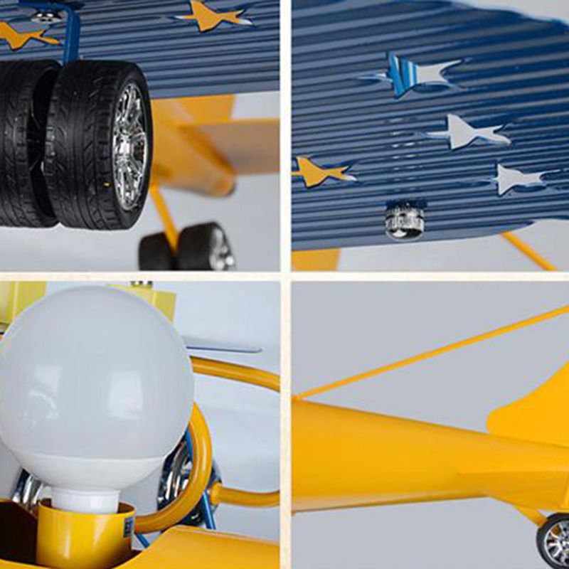 Airplane Ciptent Fishings Fishings Glass Cartoon Glass e Metal Impiccing Ciondolo per la camera da letto per bambini