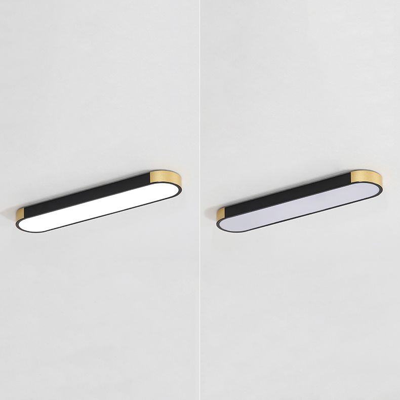 Lámpara de luz de geometría de montaje de techo de techo LED minimalista con tono acrílico para oficina