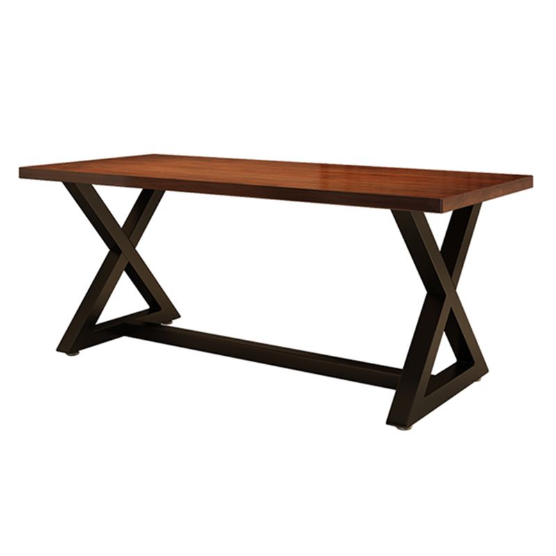 Industrial Dining Table Set 1/2/5 Pieces with Metal Base Kitchen Furniture Set