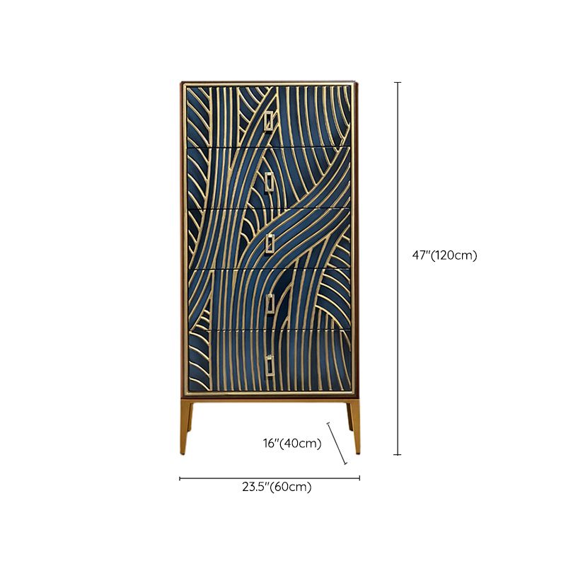 15.6-inch Width Glam Storage Chest Dresser Solid Wood Dresser