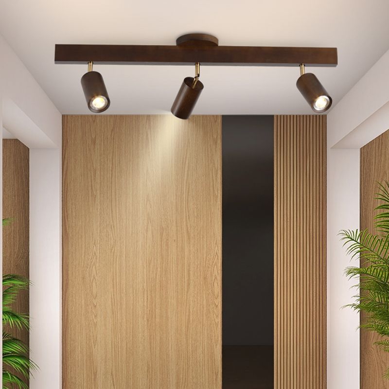 Solid Brass Ceiling Track Light Multi - Head Adjustable Ceiling Spotlight