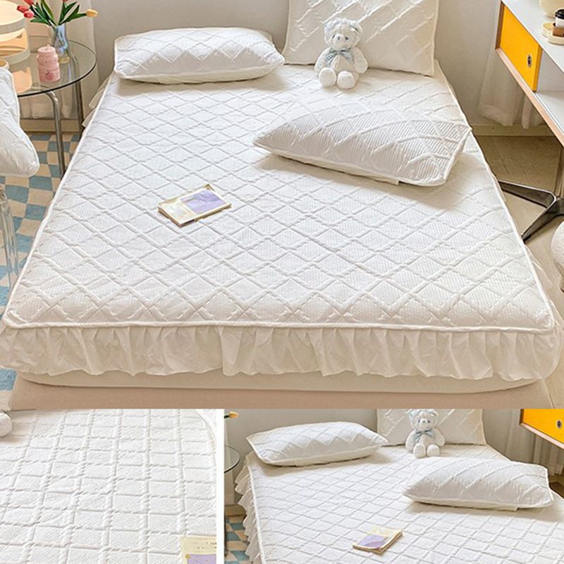 Water Resistant Fitted Sheet Solid Color Sheet 1 Piece Bed Sheet