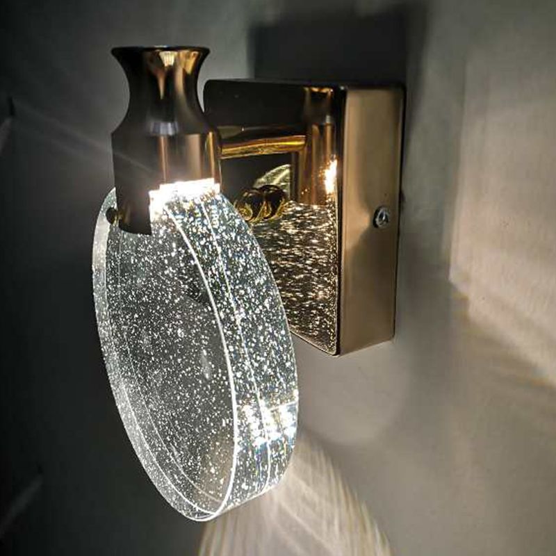 Lampade a parete rotonda in stile contemporaneo Crystal 1 illuminazione da parete