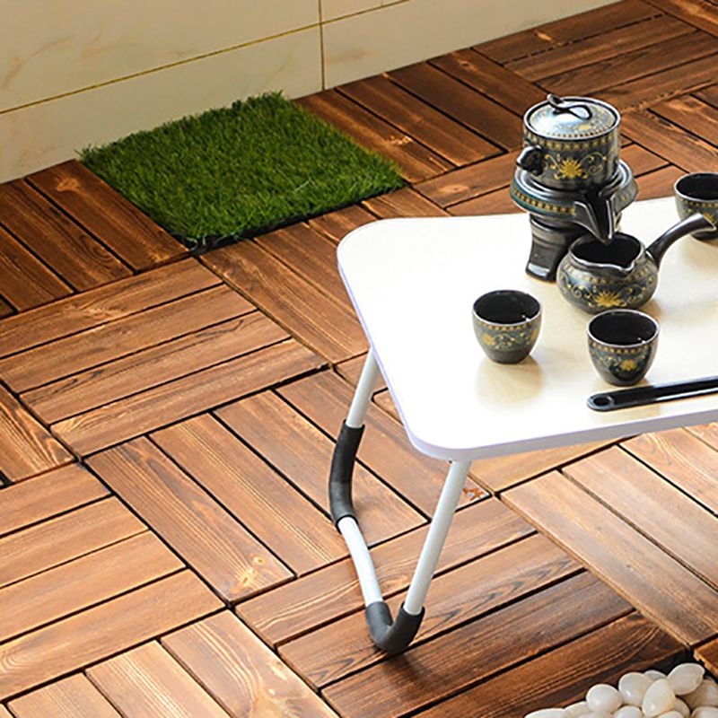 Wood Deck/Patio Flooring Tiles Snapping Installation Floor Board Tiles