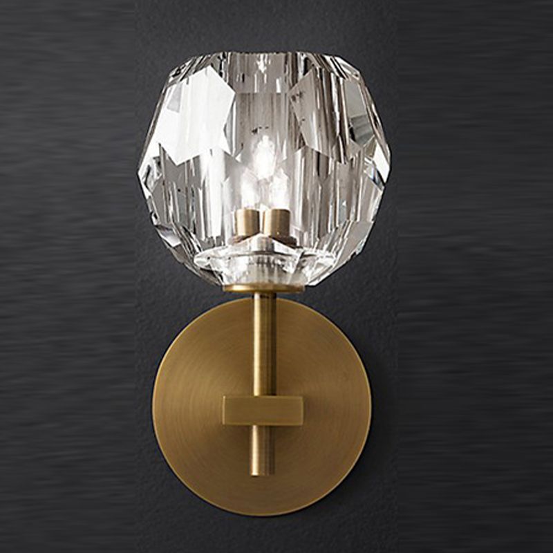 Modern Luxury Style Spherical Shade Wall Sconce Glass Sconces For Living Room