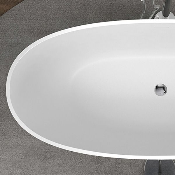 Oval Soaking Modern Bathtub Antique Finish Stand Alone Bath Tub