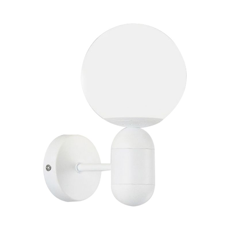 Metalen capsule SCONCE LICHT MET GLOBE TADE HALLWAY FOYER 1 Lichte macaron -stijl wandlamp