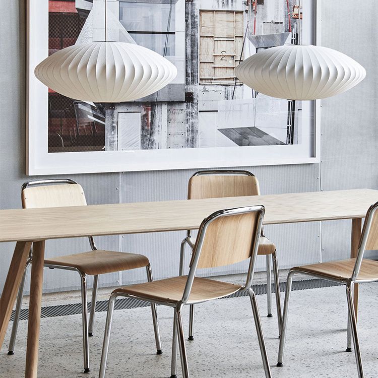 Lampada sospesa lanterna in tessuto MODERNO MODERNA Sospensione bianca Luce a sospensione