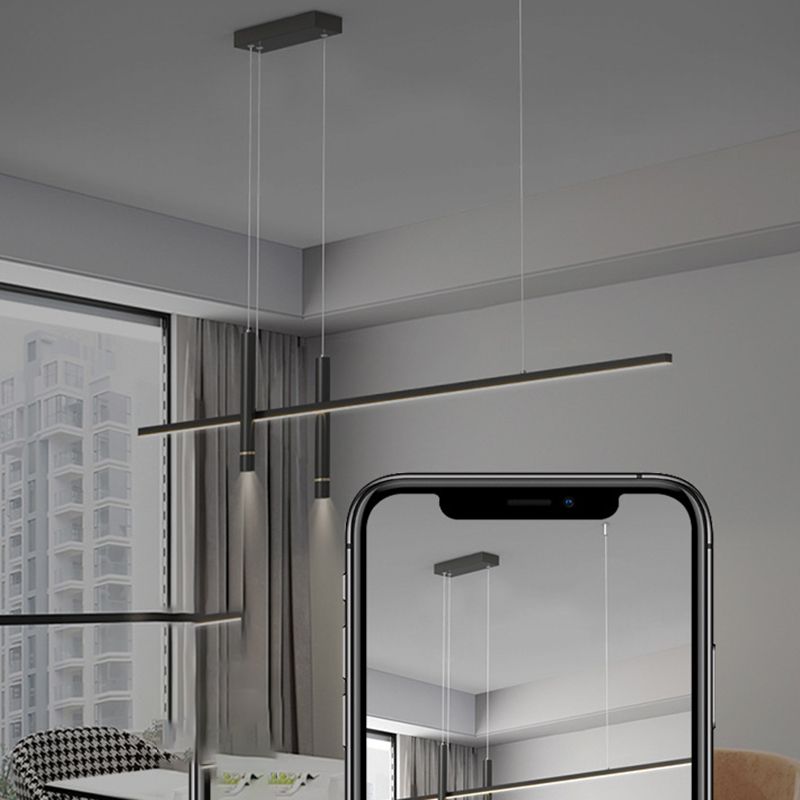 Linear Modern 3 - Light Kitchen Island Fixture Interior LED Ceiling Pendant Lighting