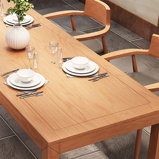 Minimalist 1/2/5 Pieces Dining Table Set Solid Wood Dining Table and Wood Chairs