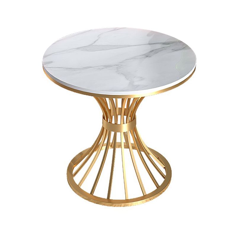 1/2/3/4/5 Pcs Metal Glam Dining Room Set with Round Table Dinette Set