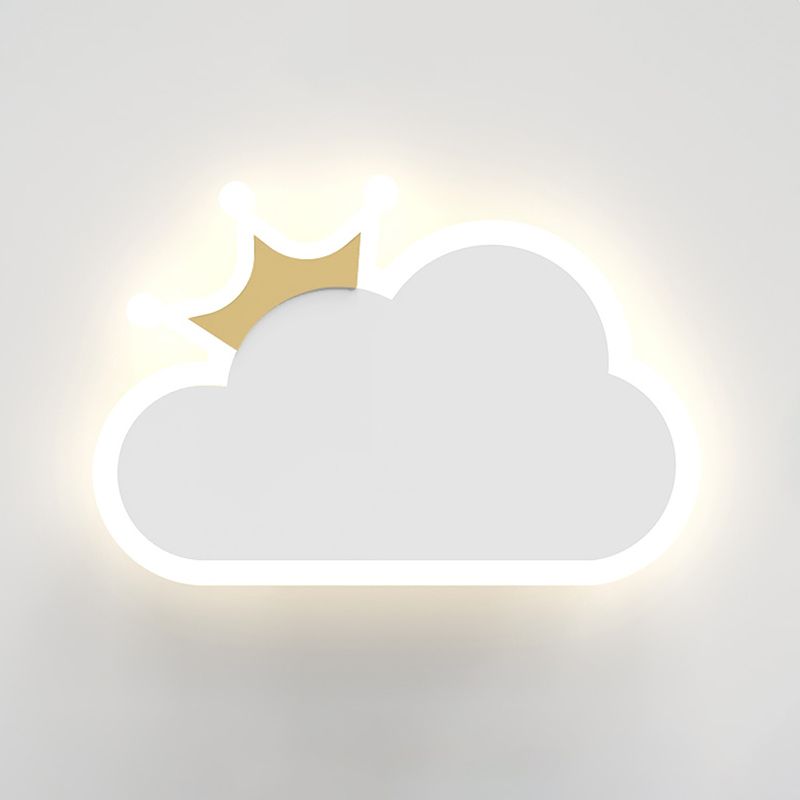 Metal Macaron Color Spliques Splone Cloud Forma LED de estilo de montaje de pared de estilo simple