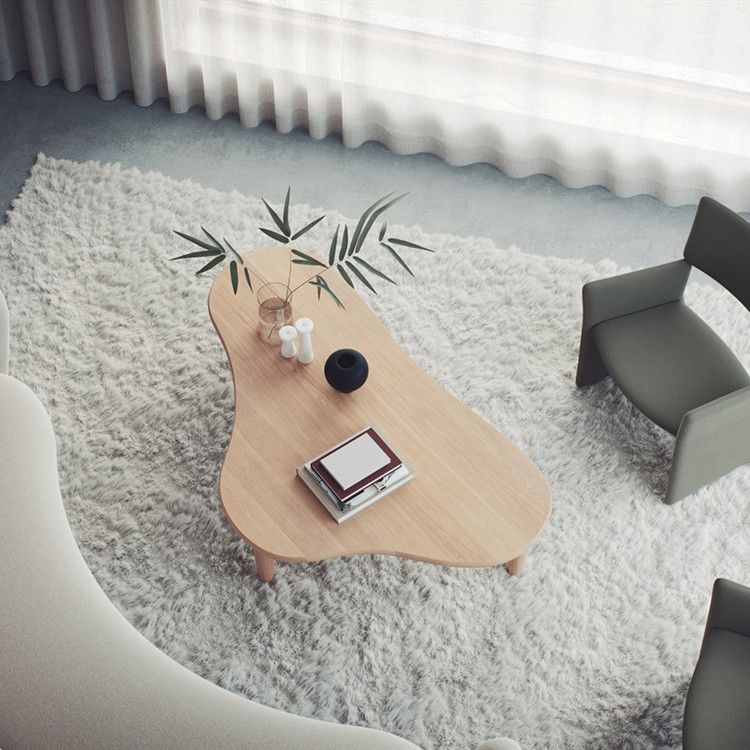 Solid Wood Coffee Table Nordic Style Coffee Table for Living Room