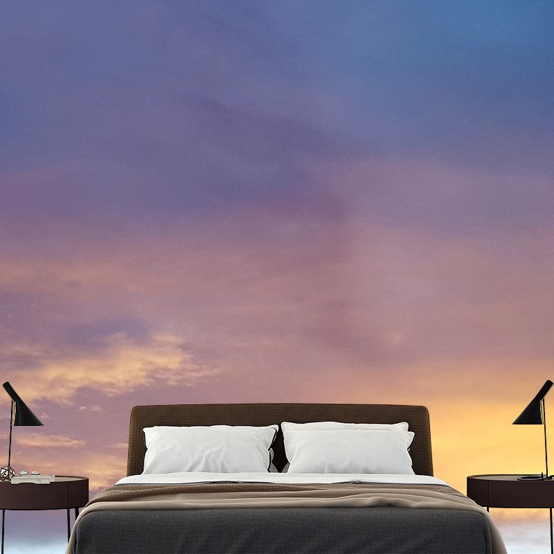 Cloudscape Wallpaper Mural Simple Style Sitting Room Mural for Wall Decor