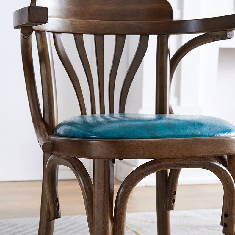 Windsor Back Chair Traditional Wood Dining Kitchen Room Arm Chair