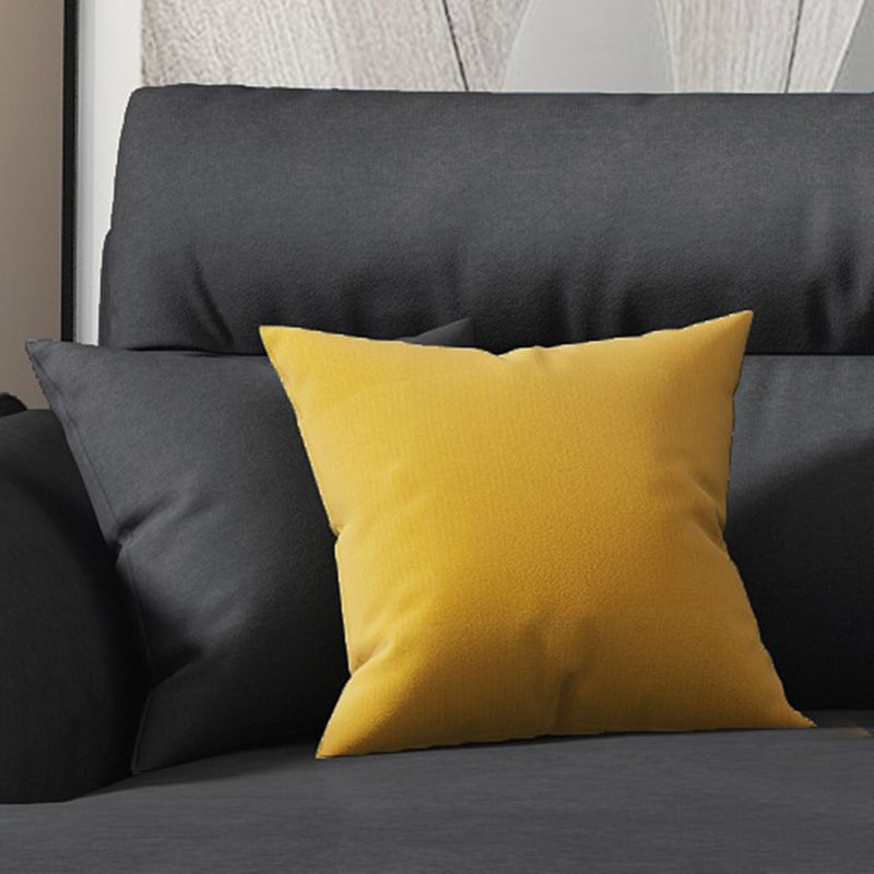 Modern Pillow Back Sectionals Faux Leather Pillow Top Arm Sectionals