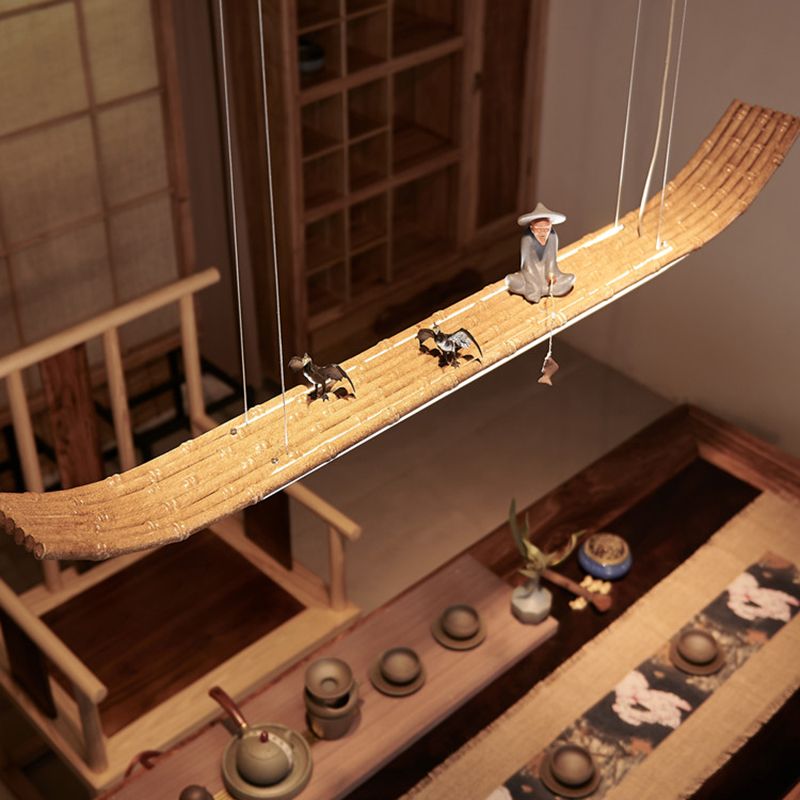 Lineair eiland hanger led modern metalen plafond hanglampje voor theesalon