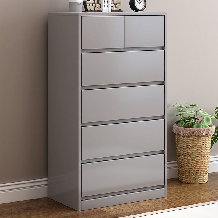 Ultra Modern Lingerie Chest Rubber Wood Storage Chest Dresser for Bedroom