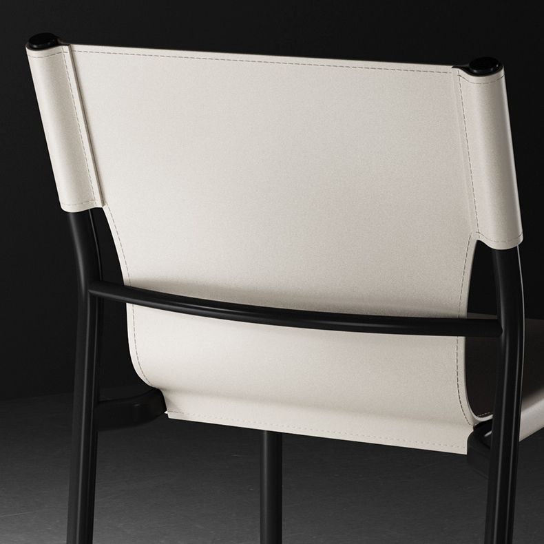 Métal contemporain dinant les chaises sans bras en cuir dinant des chaises pour le restaurant