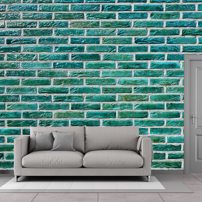 Industrial Style Brick Wall Mural Wallpaper for Cafeteria Living Room, Waterproofing