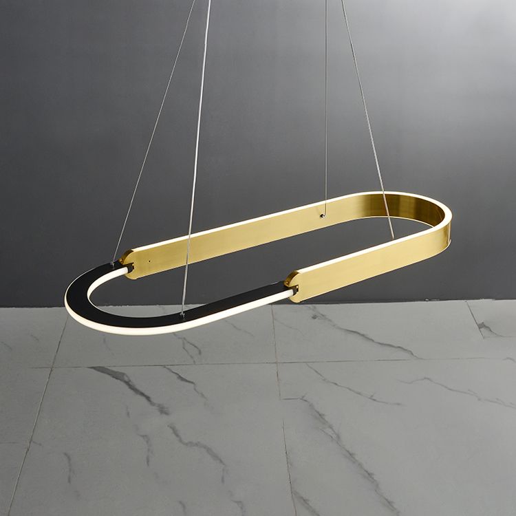 Modern Dining Chandelier Light Simple LED Island Light Fixture for Dining Room