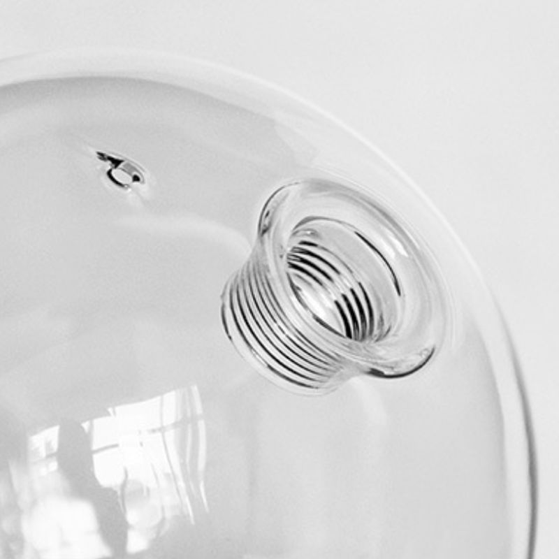 Black & Clear Multi - Head Pendant Ceiling Modern Metal and Glass Kitchen Island Fixture