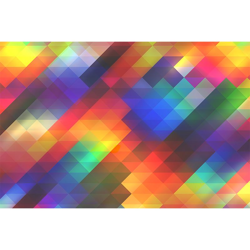 Minimalism Style Geometry Moisture Resistant Wall Covering for Sleeping Room