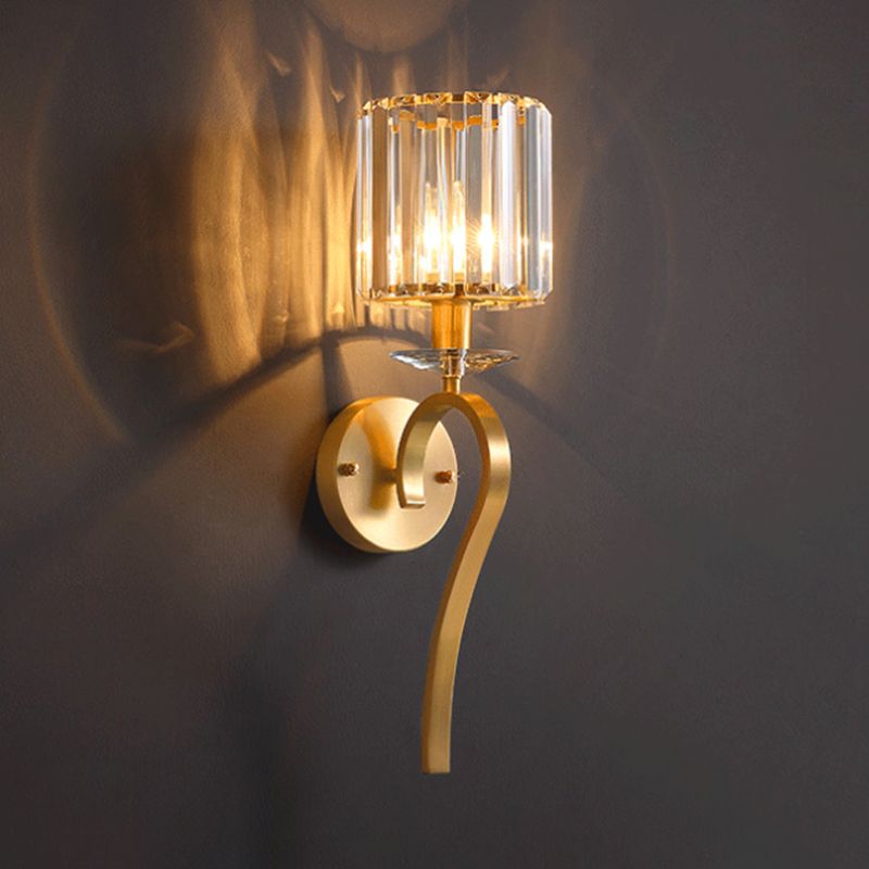 Unique Shape Wall Mount Light Fixture Modern Wall Mounted Lighting in Gold Fixture