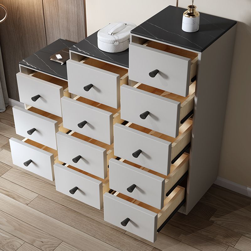 Contemporary 15.75" Wooden Chest, Rectangle Accent Chest with Drawers