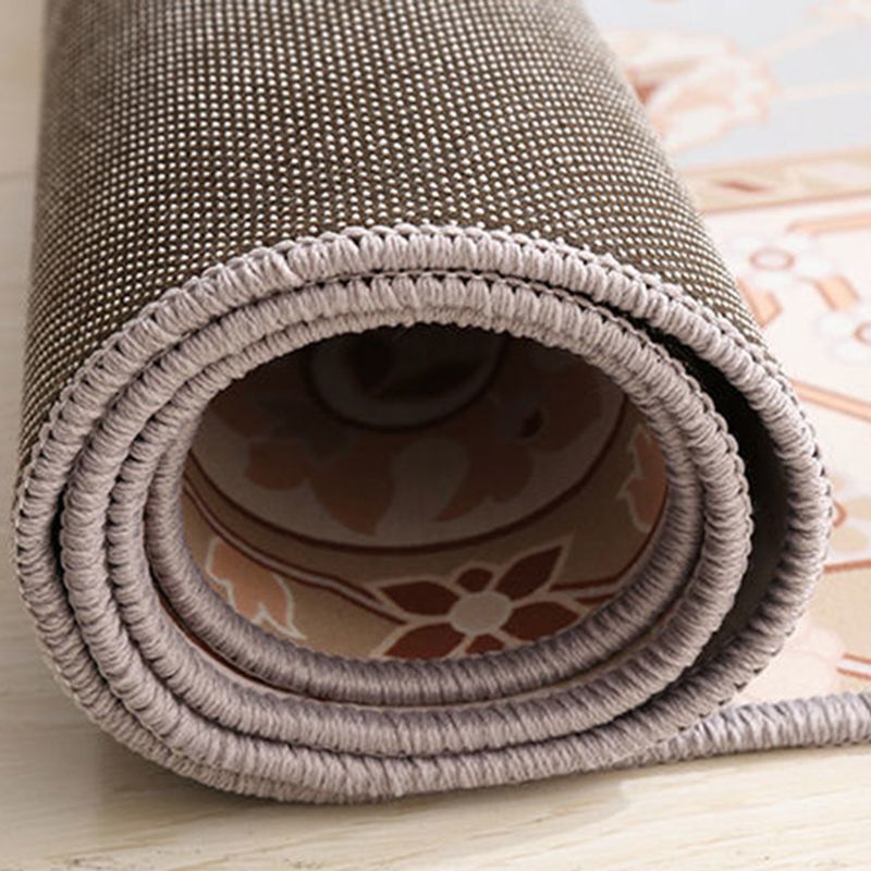 Bohemian Normatischer Stammesgebiet Teppichfarbe gemischte Polyester Teppich Anti-Rutsch-Rücken-Teppich für die Heimdekoration