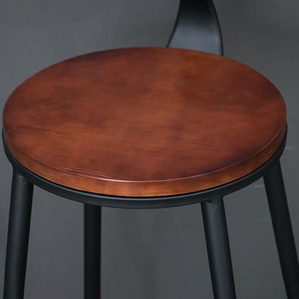 Industrial Rectangle Pine Wood Bar Table Set 1/4 Pieces Counter Table with High Stools