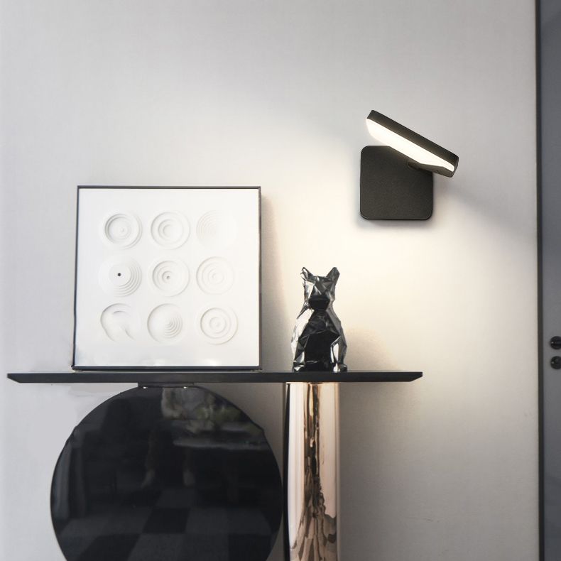 Simplicidad 1 Luz LED LED Splique Metal Rotating Wall Malling Lightsing para cabecera