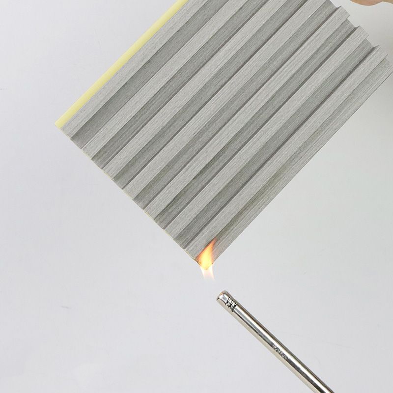 Modern Wood Paneling Smooth Wall Interior Wood Water Proof Plank Set of 10